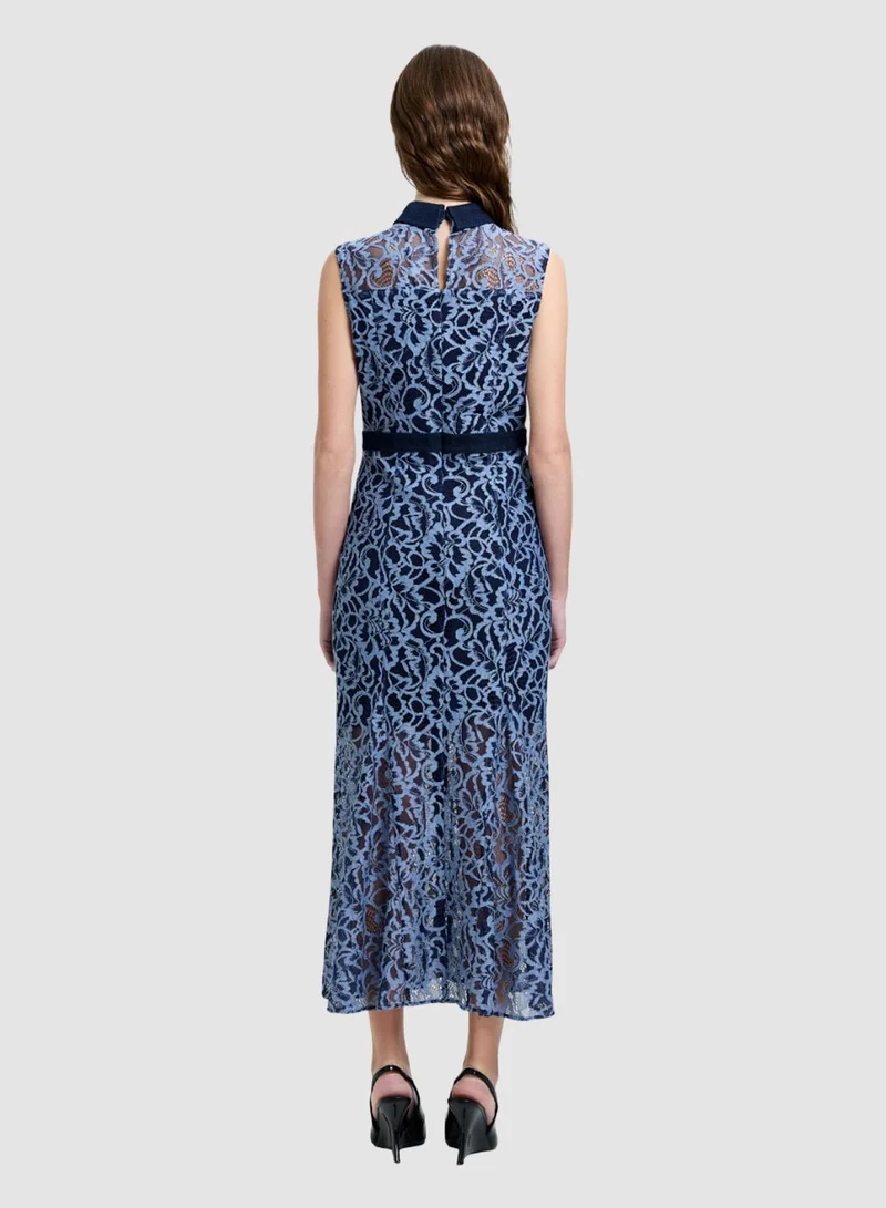 French Connection Skye Lace Godet Shirt Dress